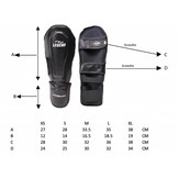 Kickboks Scheenbeschermers Legend Best Heren/Dames Zwart-Rood PU