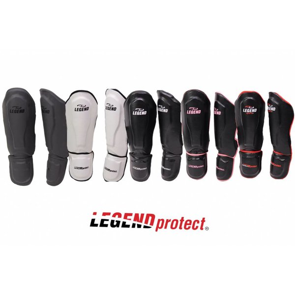 Kickboxing Shin Guards Legend Best Men/Women White PU