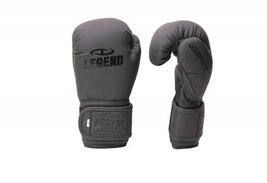 Kinder Bokshandschoenen 4-8 jaar Mat Zwart 4oz/6oz PU