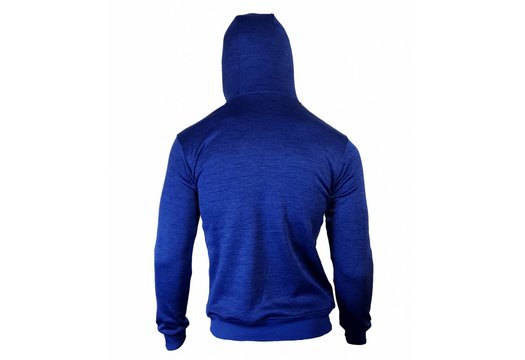 Hoodie Kids/Volwassenen Blauw SlimFit Polyester