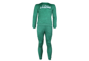 Jogging Suit with Sweater Kids/Adults Green SlimFit Polyester