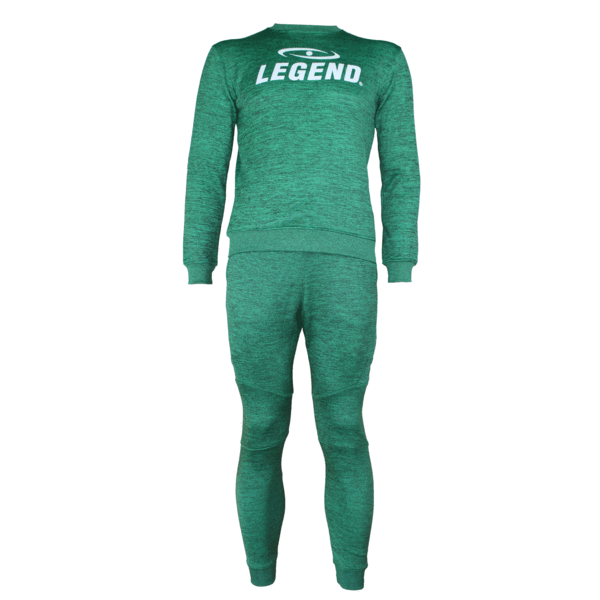 Joggingpak met Sweater Kids/Volwassenen Groen SlimFit Polyester Joggingpak met Sweater Kids/Volwassenen Groen SlimFit Polyester