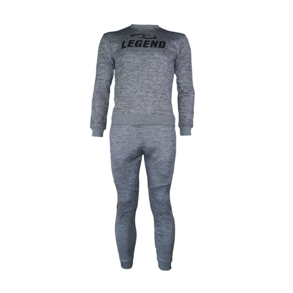 Joggingpak met Sweater Kids/Volwassenen Grijs SlimFit Polyester Joggingpak met Sweater Kids/Volwassenen Grijs SlimFit Polyester