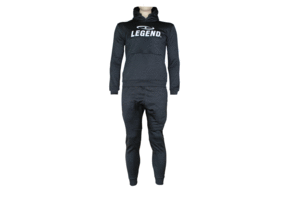 Joggingpak Hoodie Kids/Volwassenen Zwart SlimFit Polyester