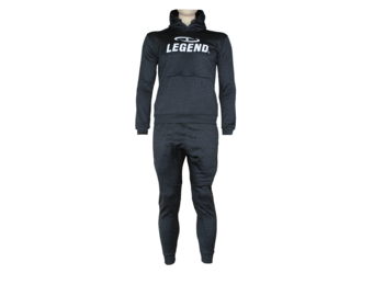 Joggingpak Hoodie Kids/Volwassenen Zwart SlimFit Polyester