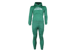 Jogging Suit with Hoodie Kids/Adults Green SlimFit Polyester