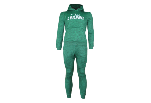 Joggingpak met Hoodie Kids/Volwassenen Groen SlimFit Polyester