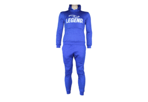 Jogging Suit with Hoodie Kids/Adults Blue SlimFit Polyester