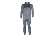Joggingpak Hoodie Kids/Volwassenen Grijs SlimFit Polyester