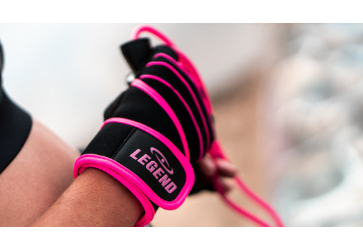 Fitness Handschoenen Dames Roze Legend Grip