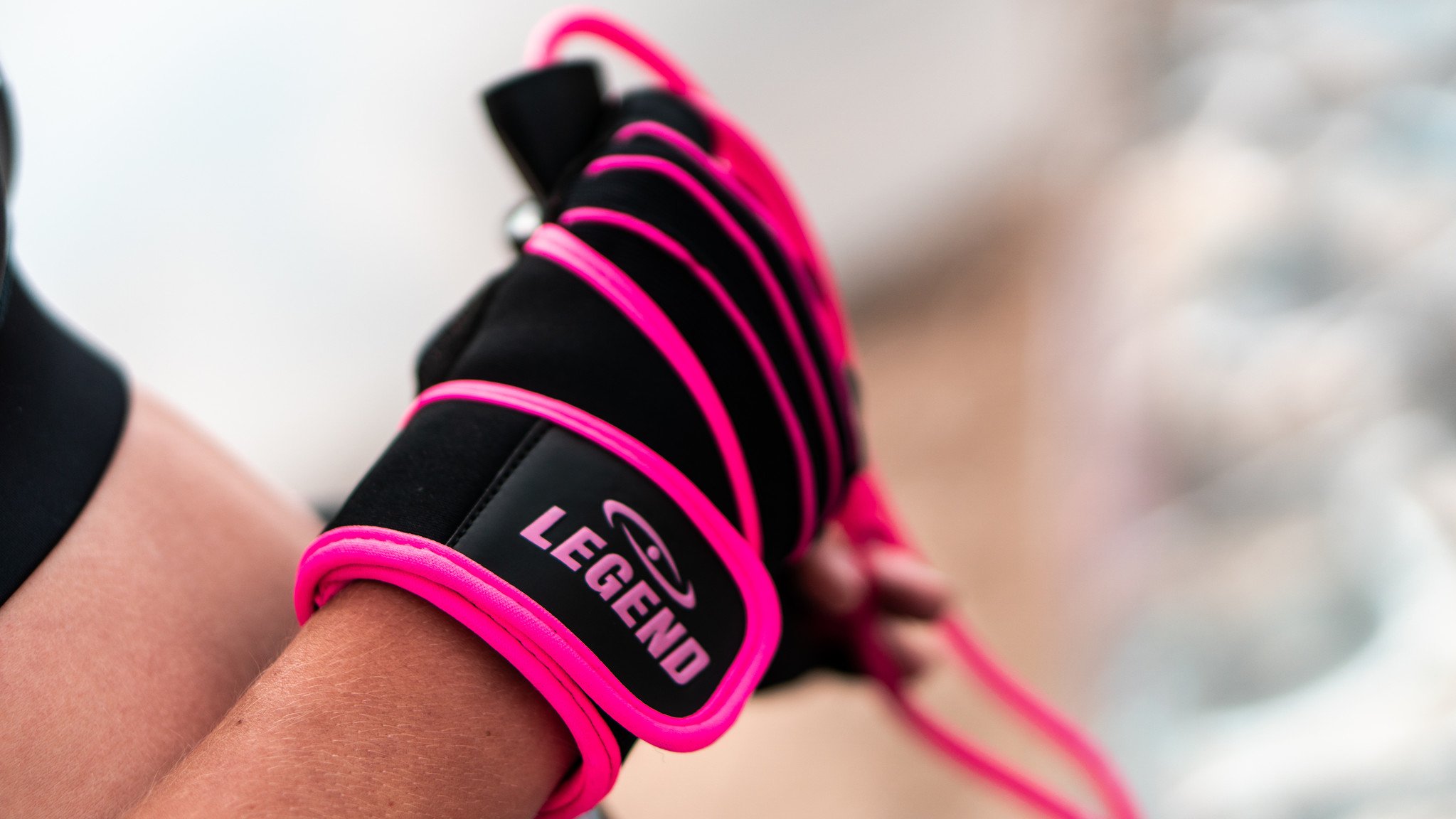 Fitness Gloves Ladies Pink Legend Grip