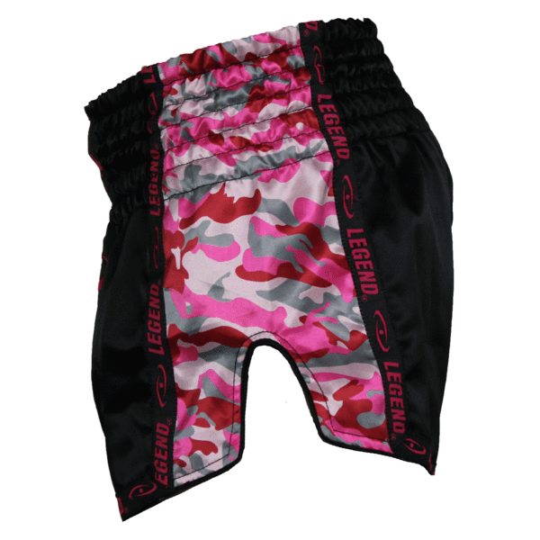 Kickboxing Shorts Girls/Ladies Camo Pink Satin