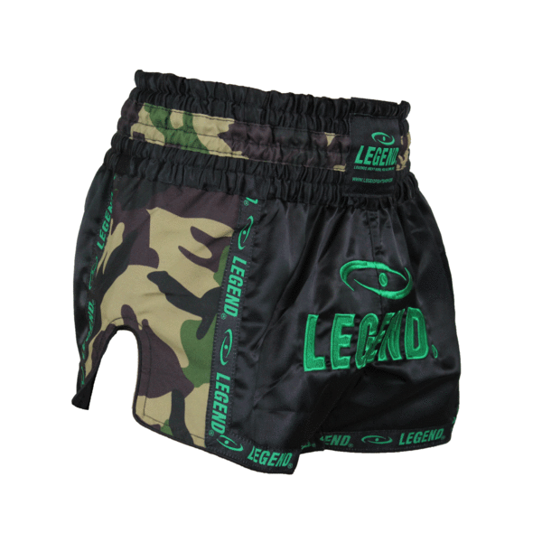 Kickboks Broekje Kids/Volwassenen Camo Army Satijn Kickboks Broekje Kids/Volwassenen Camo Army Satijn