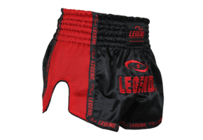 Kickboks Broekje Kind/Volwassene Rood Mesh