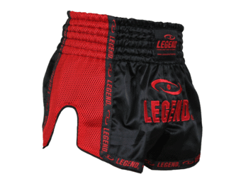 Kickboks Broekje Kind/Volwassene Rood Mesh