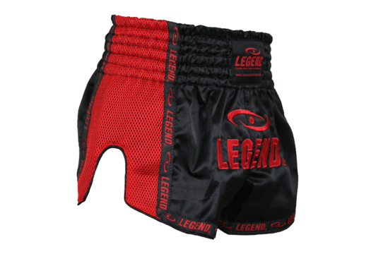Kickboks Broekje Kind/Volwassene Rood Mesh