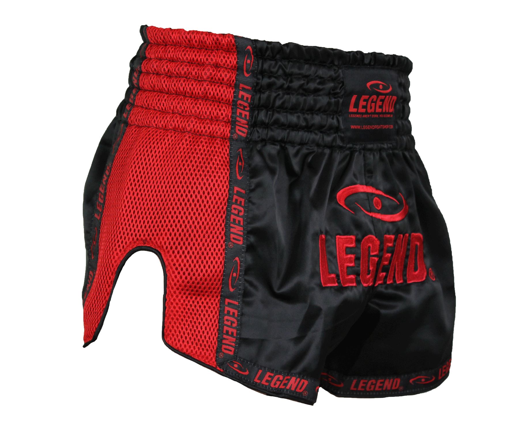Kickboxing Shorts Child/Adult Red Mesh