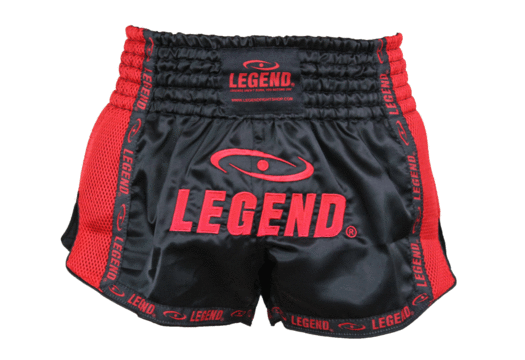 Kickboks Broekje Kind/Volwassene Rood Mesh