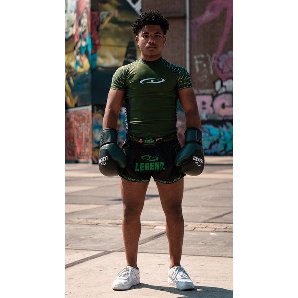 Kickboks Broekje Kids/Volwassenen Camo Army Satijn Kickboks Broekje Kids/Volwassenen Camo Army Satijn