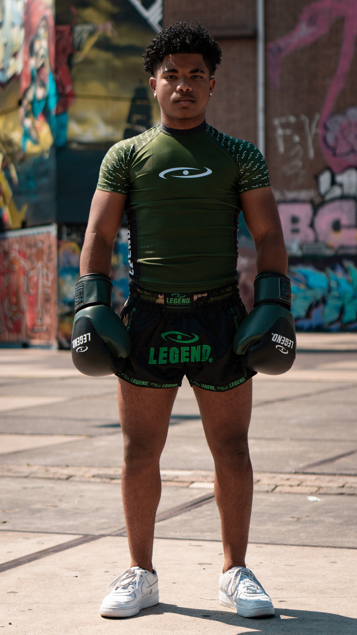 Kickboxing Shorts Kids/Adults Camo Army Satin