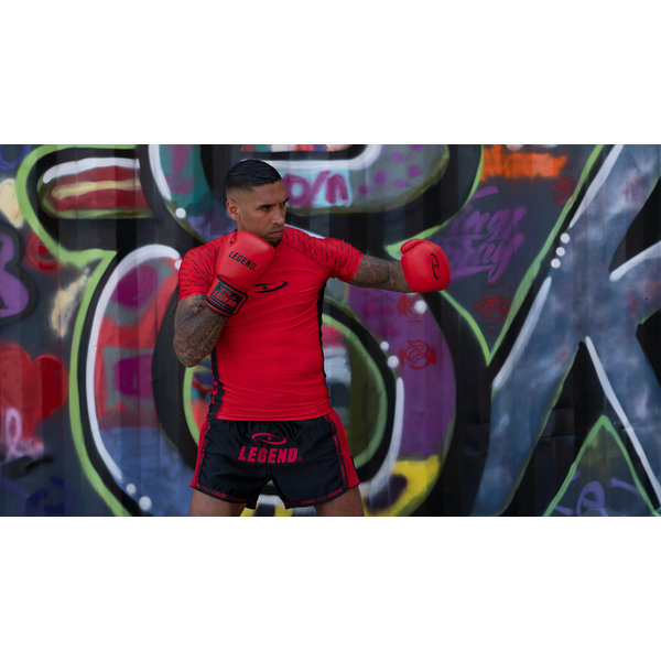 Kickboxing Shorts Child/Adult Red Mesh