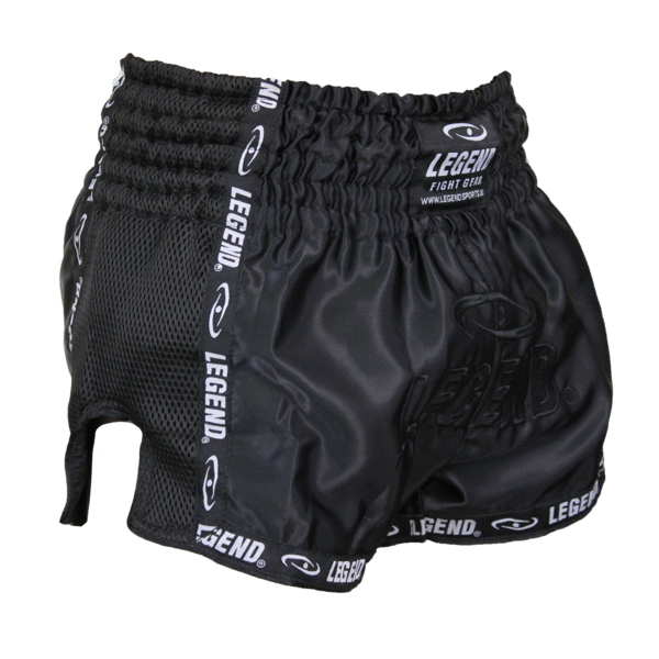 Kickboxing Shorts Kids/Adults Black Mesh