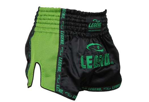 Kickboks Broekje Kids/Volwassenen Groen Mesh