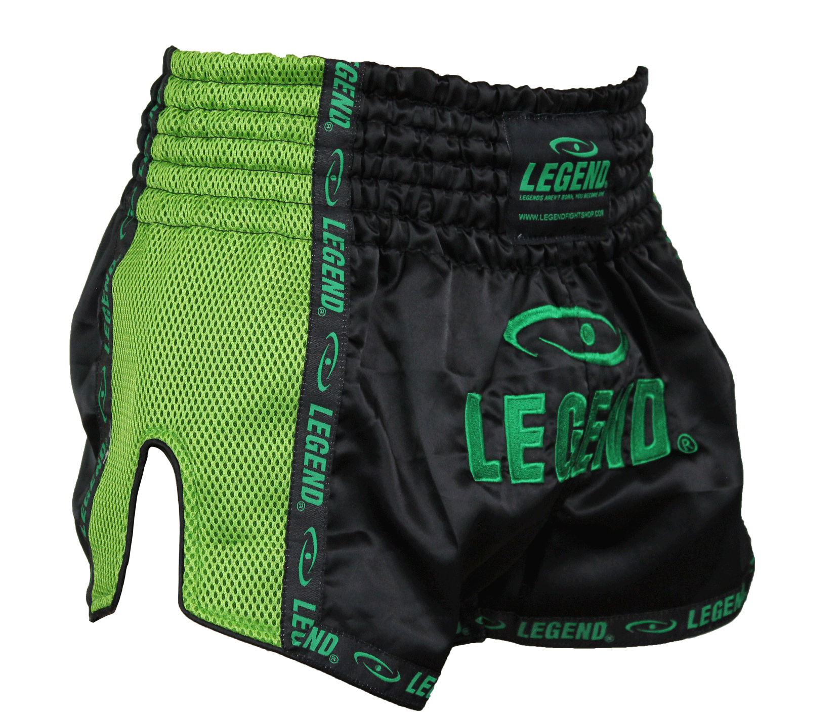 Kickboxing Shorts Kids/Adults Green Mesh