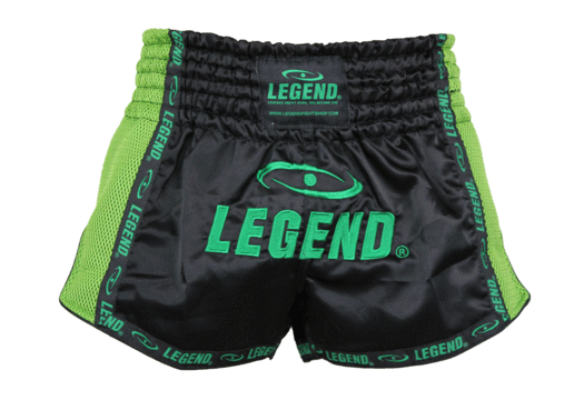 Kickboks Broekje Kids/Volwassenen Groen Mesh