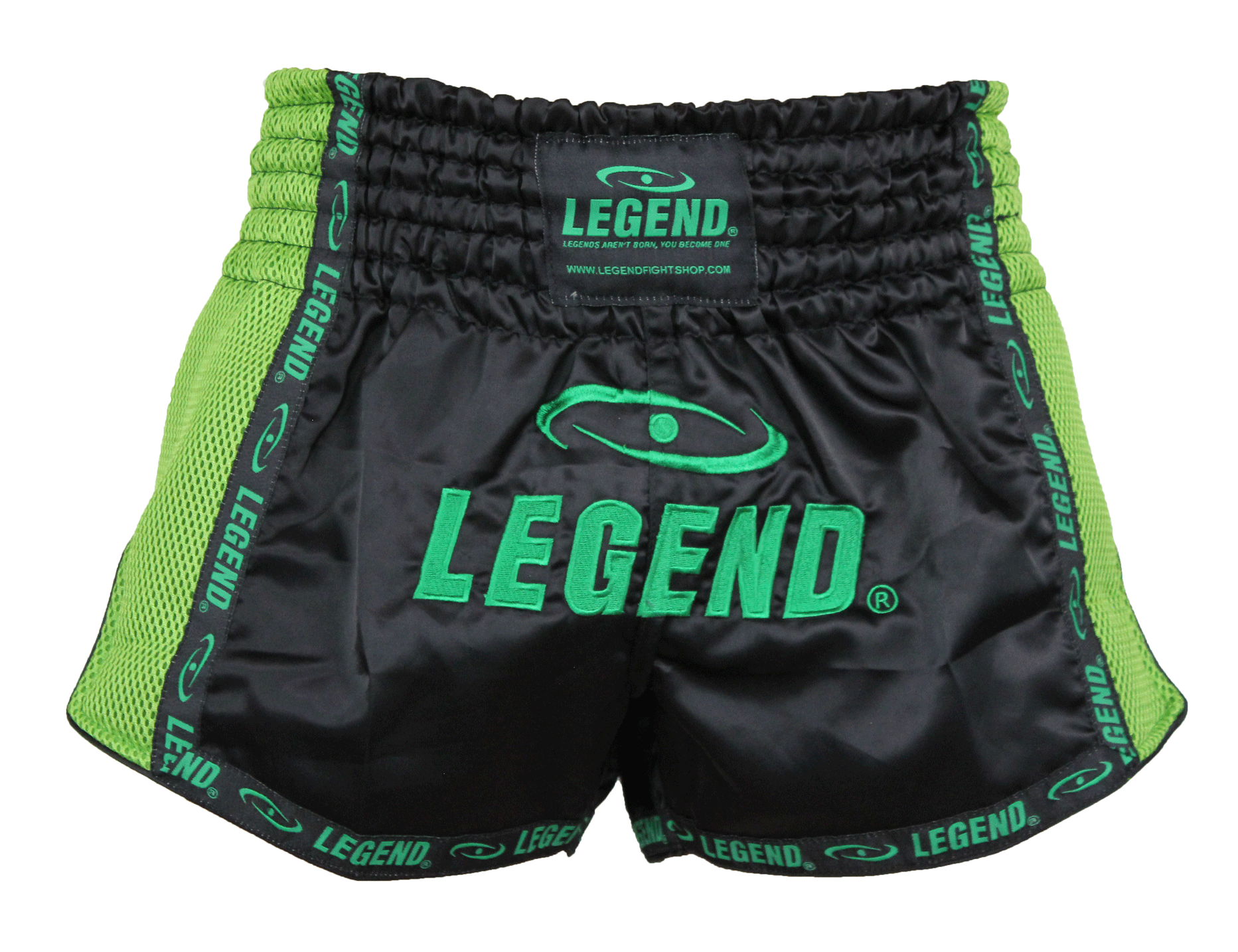 Kickboxing Shorts Kids/Adults Green Mesh