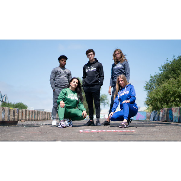 Jogging Suit with Hoodie Kids/Adults Blue SlimFit Polyester