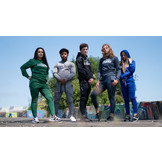 Joggingbroek Kids/Volwassenen Zwart SlimFit Polyester Joggingbroek Kids/Volwassenen Zwart SlimFit Polyester