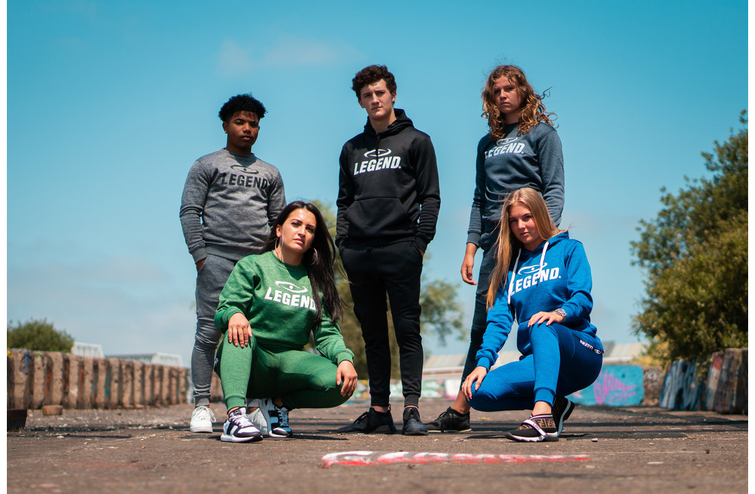 Joggingpak dames/heren met trui/sweater Groen