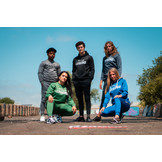 Joggingpak met Sweater Kids/Volwassenen Zwart SlimFit Polyester Joggingpak met Sweater Kids/Volwassenen Zwart SlimFit Polyester