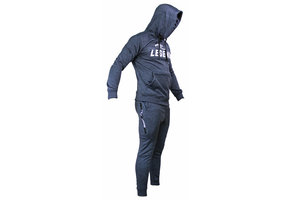 Jogging Suit with Hoodie Kids/Adults Navy Blue SlimFit Polyester