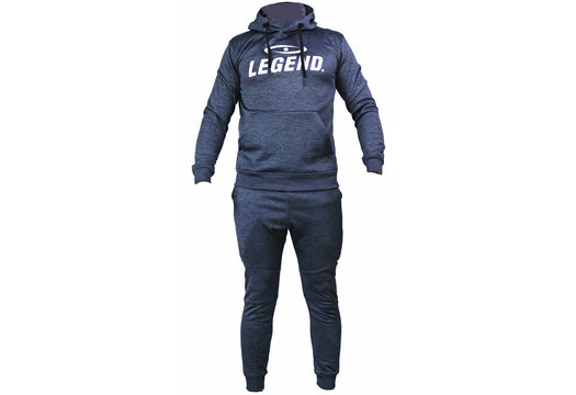 Joggingpak met Hoodie Kids/Volwassenen Navy Blauw SlimFit Polyester
