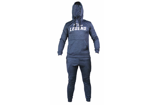 Joggingpak met Hoodie Kids/Volwassenen Navy Blauw SlimFit Polyester
