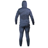 Joggingpak met Hoodie Kids/Volwassenen Navy Blauw SlimFit Polyester Joggingpak met Hoodie Kids/Volwassenen Navy Blauw SlimFit Polyester