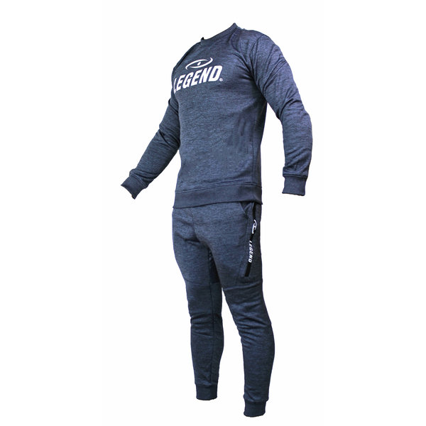Joggingpak met Sweater Kids/Volwassenen Navy Blauw SlimFit Polyester
