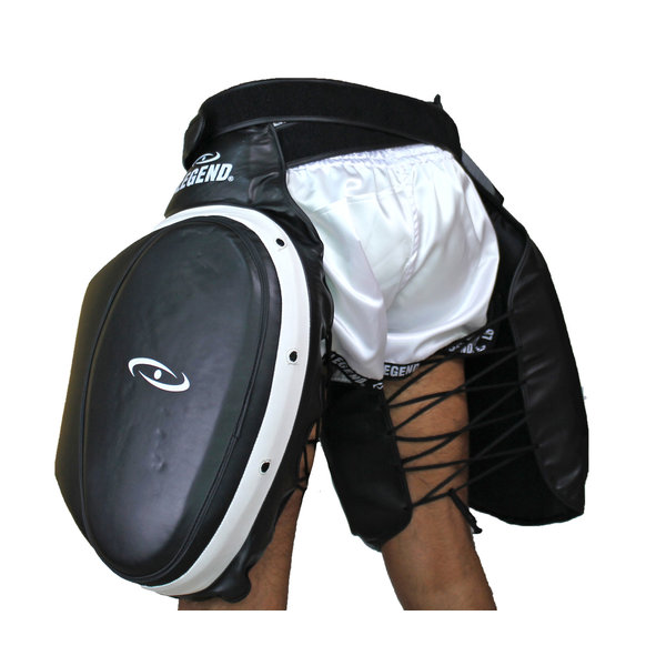 Leg Protector Black/White PU