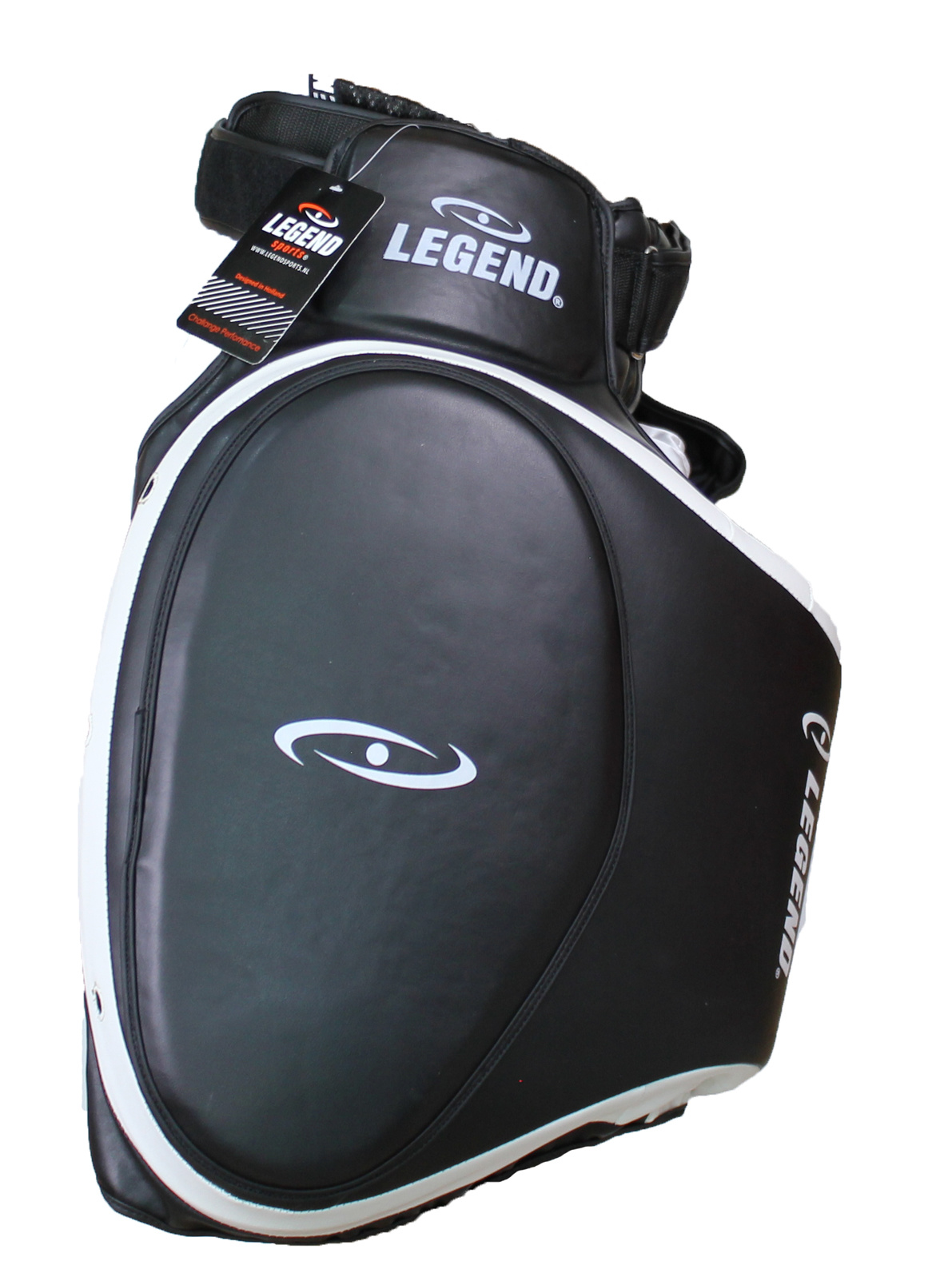 Leg Protector Black/White PU