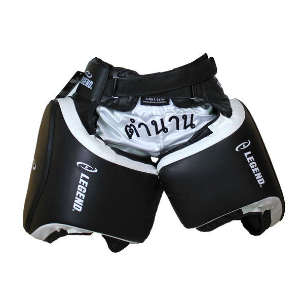 Leg Protector Black/White PU