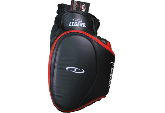 Leg Protector Zwart/Rood PU