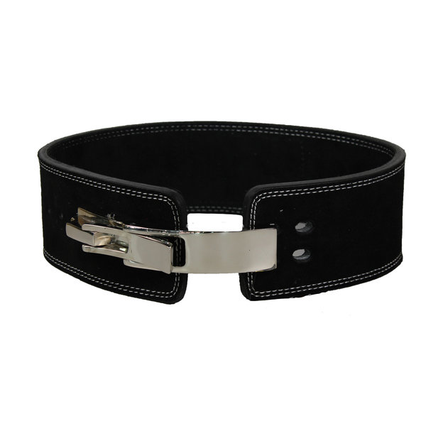 PowerLifting Belt Lever Heren/Dames Zwart Leer