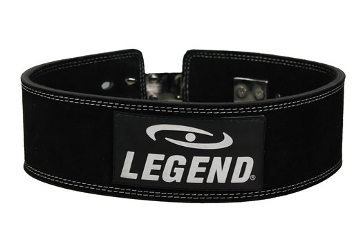 Power Lifting Fitness Riem Heren/Dames Lever Zwart Leer
