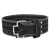 Power Lifting Fitness Belt Men/Women Black Suede Leather Power Lifting Fitness Belt Men/Women Black Suede Leather