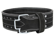 PowerLifting Belt Heren/Dames Zwart Suede Leer