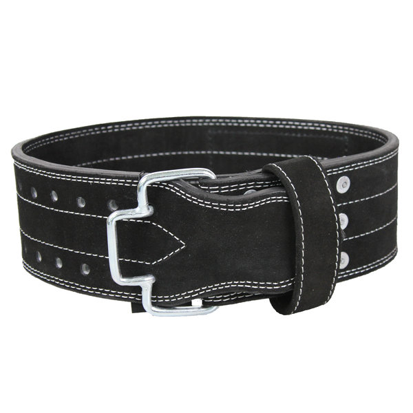 Power Lifting Fitness Belt Men/Women Black Suede Leather Power Lifting Fitness Belt Men/Women Black Suede Leather