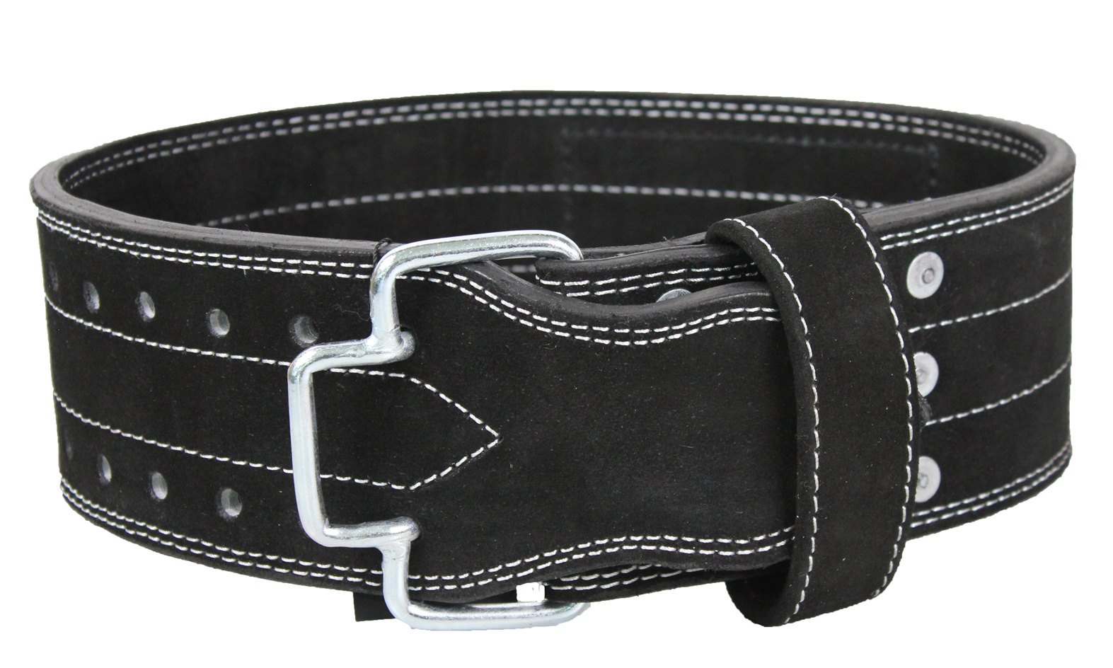 Power Lifting Fitness Belt Men/Women Black Suede Leather Power Lifting Fitness Belt Men/Women Black Suede Leather