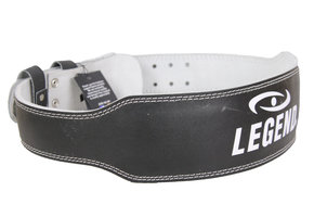 Powerlift Riem Heren/Dames Zwart Leer